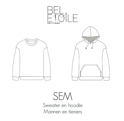 Patroon Sem sweater en hoodie - heren en tieners - Bel' etoile